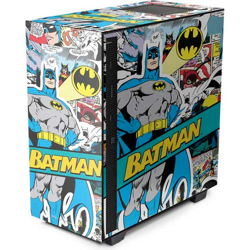DC Comics Batman Vintage Pose Collage Art NZXT H510 Compact ATX Mid-Tower Case Skin