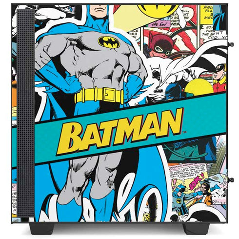 DC Comics Batman Vintage Pose Collage Art NZXT H510 Compact ATX Mid-Tower Case Skin