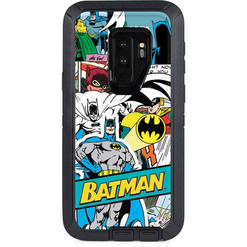 DC Comics Batman Vintage Pose Collage Art Otterbox Defender Galaxy Skin