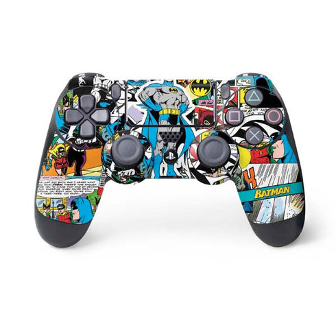 DC Comics Batman Vintage Pose Collage Art PS4 Controller Skin