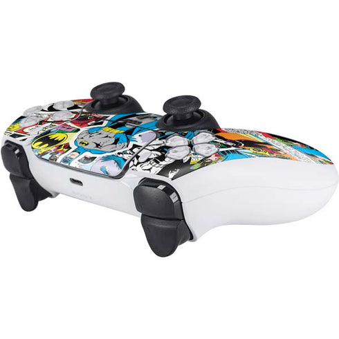 DC Comics Batman Vintage Pose Collage Art PS5 Controller Skin
