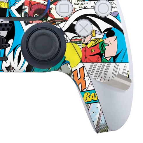 DC Comics Batman Vintage Pose Collage Art PS5 Controller Skin