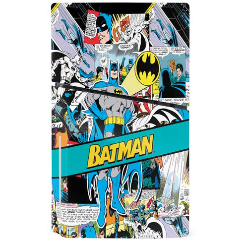 DC Comics Batman Vintage Pose Collage Art PS5 Slim Disk Bundle Skin