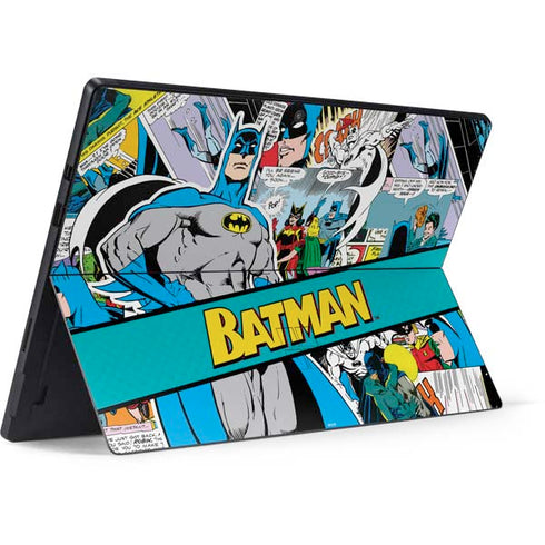 DC Comics Batman Vintage Pose Collage Art Surface Pro 6 Skin