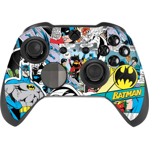 DC Comics Batman Vintage Pose Collage Art Xbox Elite Wireless Controller Series 2 Skin