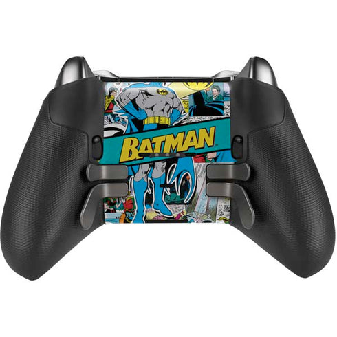 DC Comics Batman Vintage Pose Collage Art Xbox Elite Wireless Controller Series 2 Skin