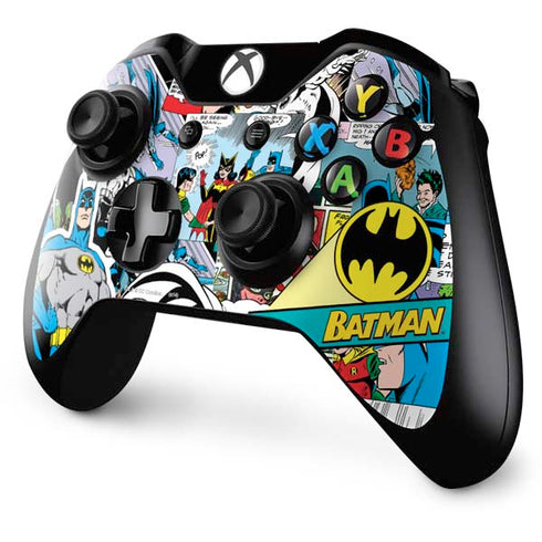 DC Comics Batman Vintage Pose Collage Art Xbox One Controller Skin