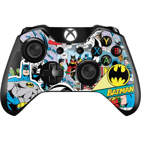 DC Comics Batman Vintage Pose Collage Art Xbox One Controller Skin