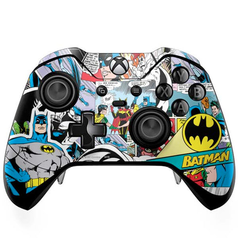 DC Comics Batman Vintage Pose Collage Art Xbox One Elite Controller Skin