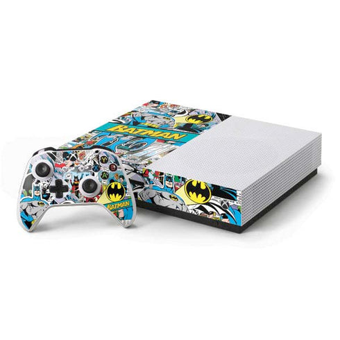 DC Comics Batman Vintage Pose Collage Art Xbox One Skins