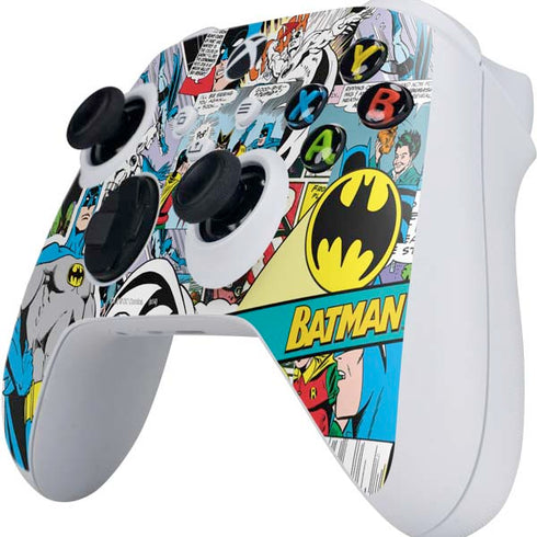 DC Comics Batman Vintage Pose Collage Art Xbox Series S Controller Skin