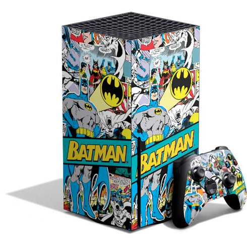 DC Comics Batman Vintage Pose Collage Art Xbox Series X Bundle Skin