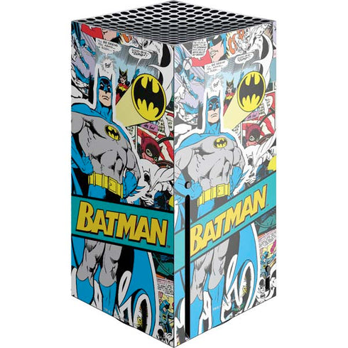 DC Comics Batman Vintage Pose Collage Art Xbox Series X Console Skin