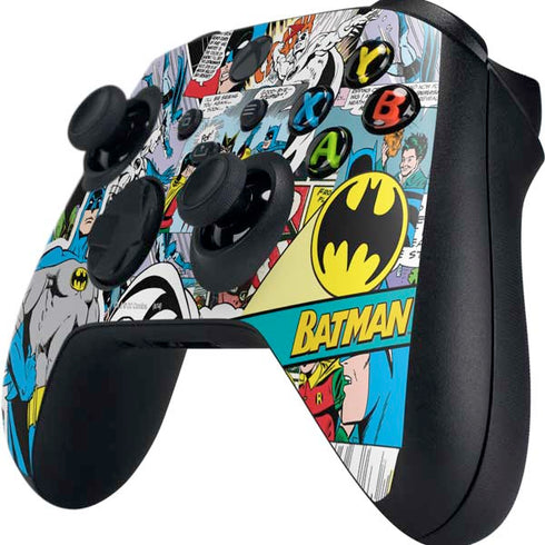 DC Comics Batman Vintage Pose Collage Art Xbox Series X Controller Skin
