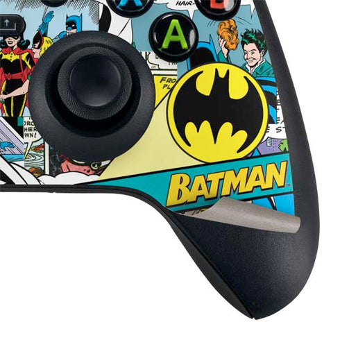 DC Comics Batman Vintage Pose Collage Art Xbox Series X Controller Skin