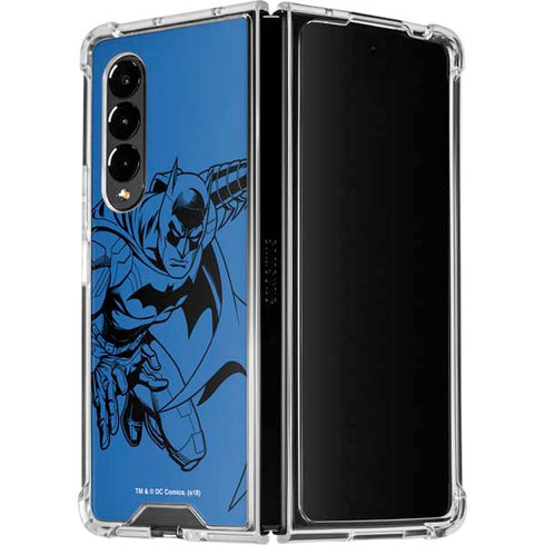 DC Comics Batman Comic Pop Galaxy Z Fold4 5G Clear Case