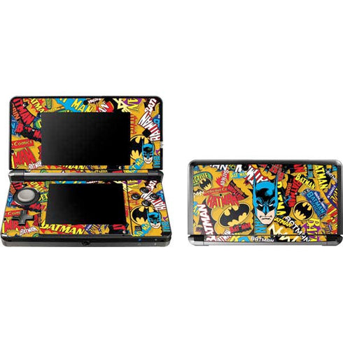 DC Comics Batman Mask Vintage Pattern 3DS (2011) Skin