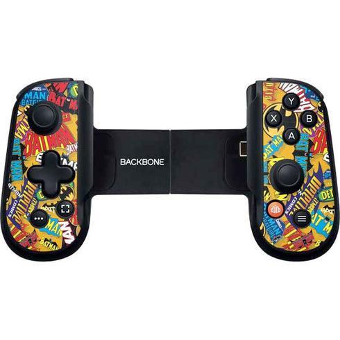 DC Comics Batman Mask Vintage Pattern Backbone One for iPhone Game Controller Skin