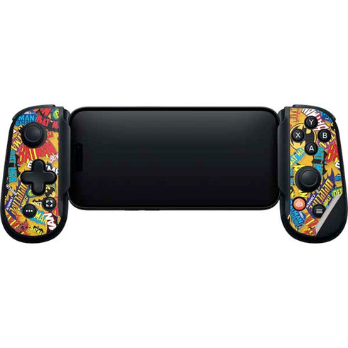 DC Comics Batman Mask Vintage Pattern Backbone One for iPhone Game Controller Skin