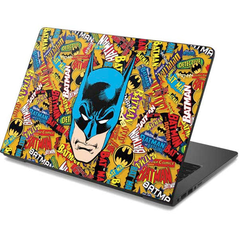 DC Comics Batman Mask Vintage Pattern Dell Chromebook Skin
