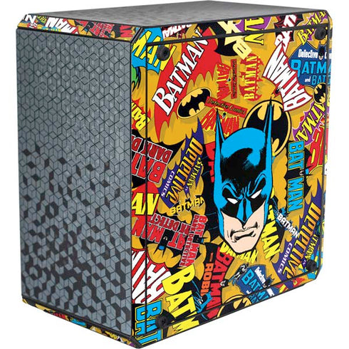 DC Comics Batman Mask Vintage Pattern Cooler Master MasterBox Q300L Mini Tower Skin