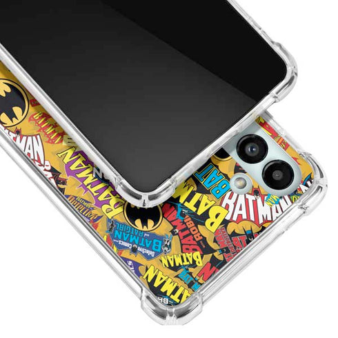 DC Comics Batman Mask Vintage Pattern Galaxy A13 5G Clear Case