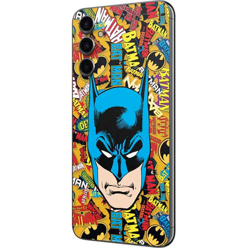 DC Comics Batman Mask Vintage Pattern Galaxy A14 5G Skin