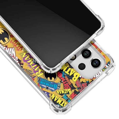 DC Comics Batman Mask Vintage Pattern Galaxy A53 5G Clear Case