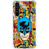 DC Comics Batman Mask Vintage Pattern Galaxy A54 5G Clear Case