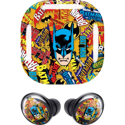 DC Comics Batman Mask Vintage Pattern Galaxy Buds Pro Skin