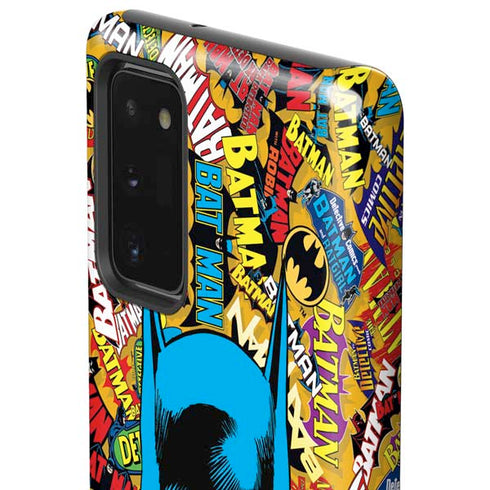 DC Comics Batman Mask Vintage Pattern Galaxy Note20 5G Pro Case