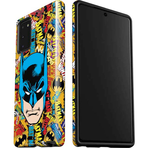 DC Comics Batman Mask Vintage Pattern Galaxy Note20 5G Pro Case