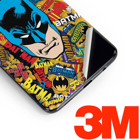 DC Comics Batman Mask Vintage Pattern Galaxy S10 Skin