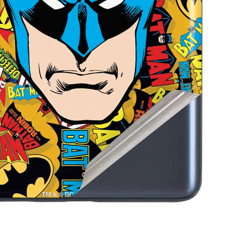 DC Comics Batman Mask Vintage Pattern Galaxy S20 Fan Edition Skin