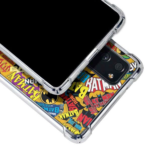 DC Comics Batman Mask Vintage Pattern Galaxy S20 FE Clear Case