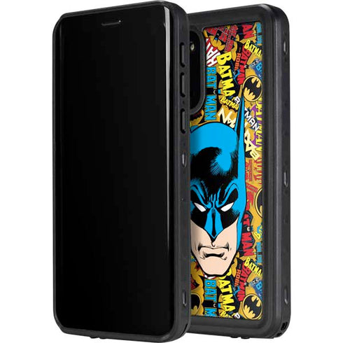 DC Comics Batman Mask Vintage Pattern Galaxy S20 Plus Waterproof Case