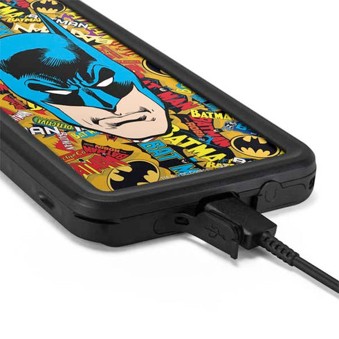 DC Comics Batman Mask Vintage Pattern Galaxy S20 Plus Waterproof Case