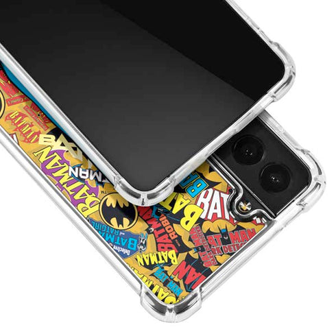 DC Comics Batman Mask Vintage Pattern Galaxy S21 5G Clear Case
