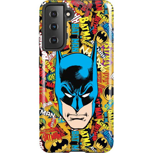 DC Comics Batman Mask Vintage Pattern Galaxy S21 5G Pro Case