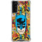 DC Comics Batman Mask Vintage Pattern Galaxy S21 Plus 5G Clear Case