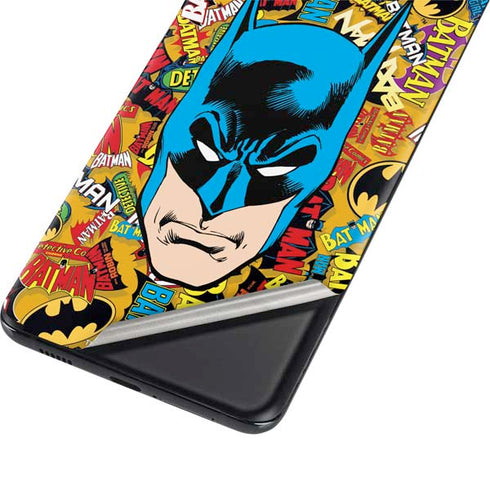 DC Comics Batman Mask Vintage Pattern Galaxy S21 Ultra 5G Skin