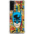 DC Comics Batman Mask Vintage Pattern Galaxy S22 Plus Clear Case