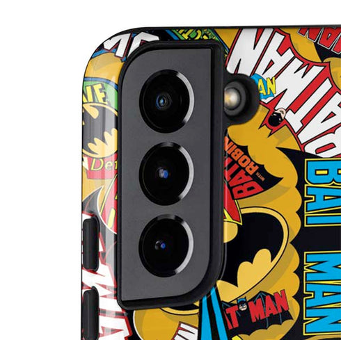 DC Comics Batman Mask Vintage Pattern Galaxy S22 Pro Case