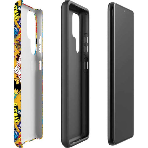 DC Comics Batman Mask Vintage Pattern Galaxy S22 Ultra Pro Case