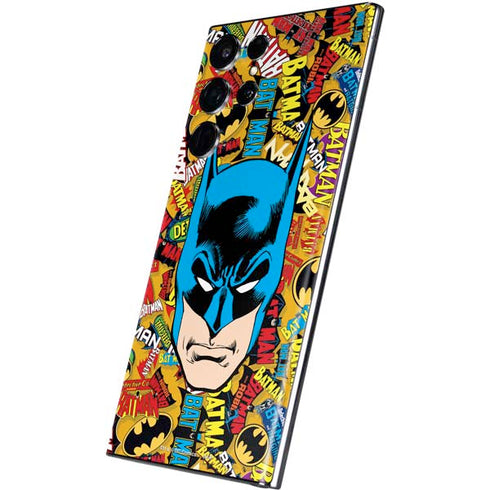 DC Comics Batman Mask Vintage Pattern Galaxy S22 Ultra Skin