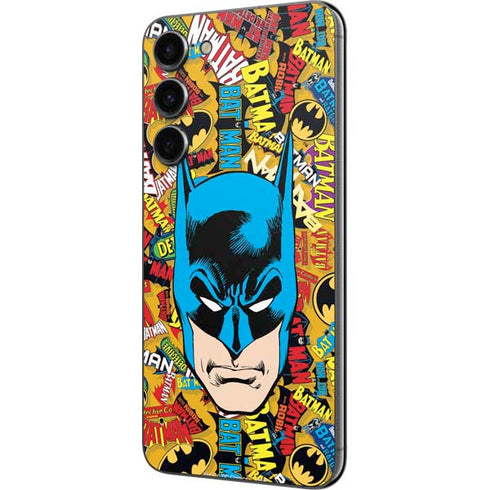 DC Comics Batman Mask Vintage Pattern Galaxy S23 Plus Skin