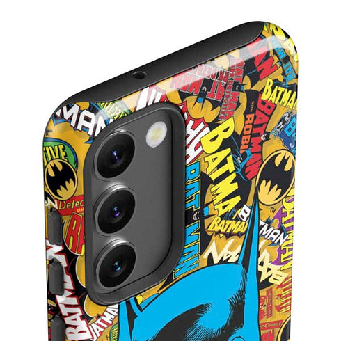 DC Comics Batman Mask Vintage Pattern Galaxy S23 Pro Case
