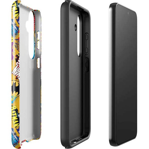 DC Comics Batman Mask Vintage Pattern Galaxy S24 Impact Case