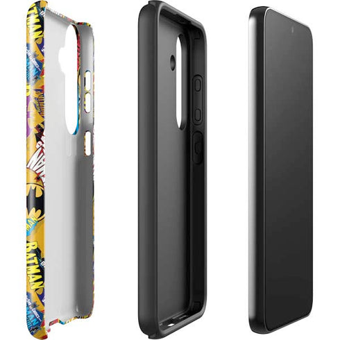 DC Comics Batman Mask Vintage Pattern Galaxy S24 Plus Impact Case