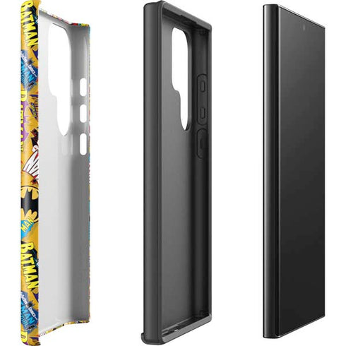 DC Comics Batman Mask Vintage Pattern Galaxy S24 Ultra Impact Case